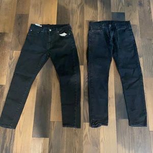Levi’s black 512 for sale, 2 pairs